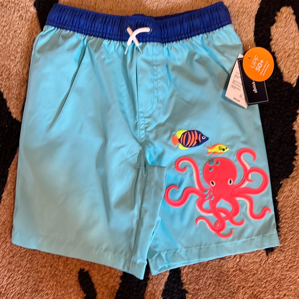 NWT Gymboree boys size 7 swim trunks